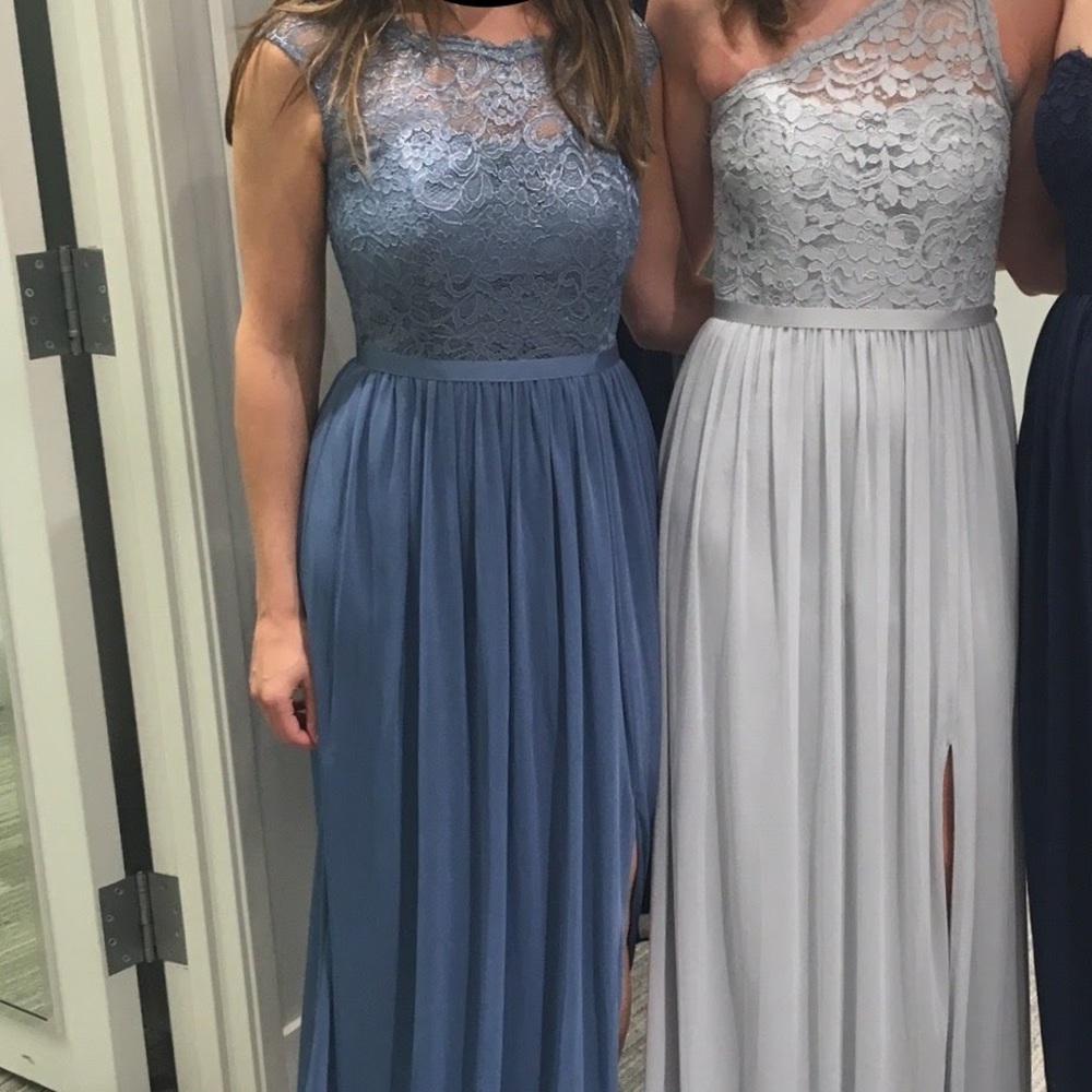 Blue bridesmaid/mother of the bride dress